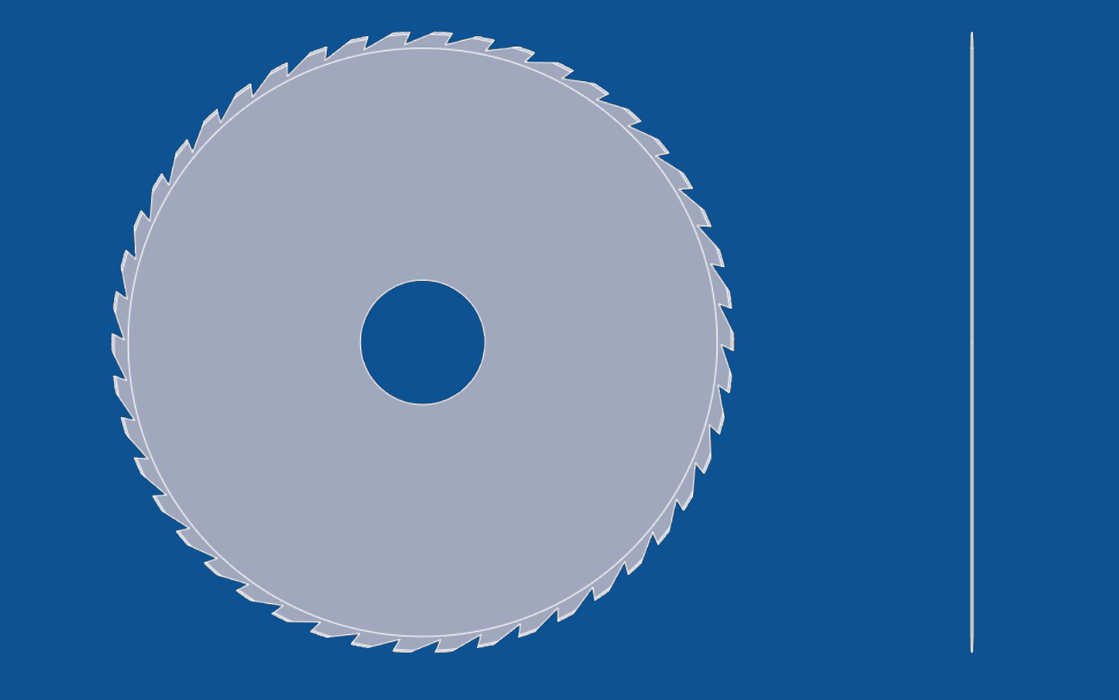 Lame circulaire de scie de 15" de diamètre, numéro de pièce 90096