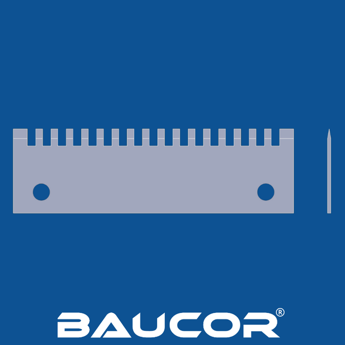 Lame droite de perforation à dents fendues de 5" de long, numéro de pièce 91043